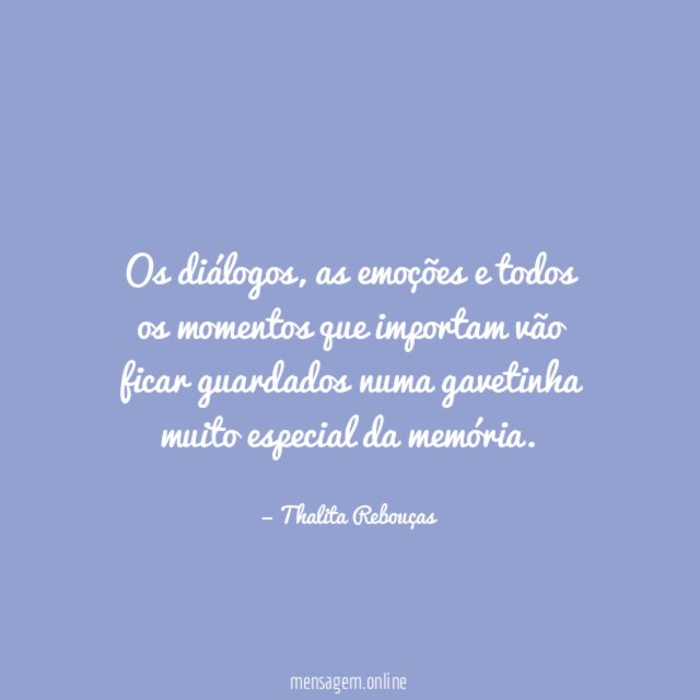 Os diálogos