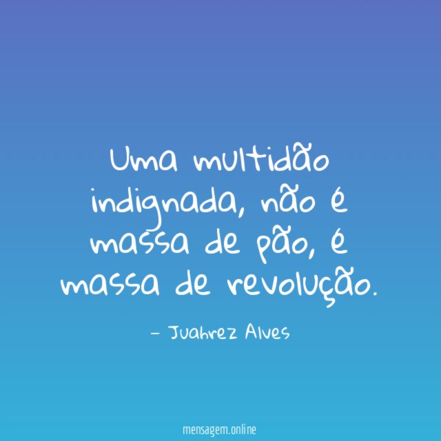 Uma multidão indignada