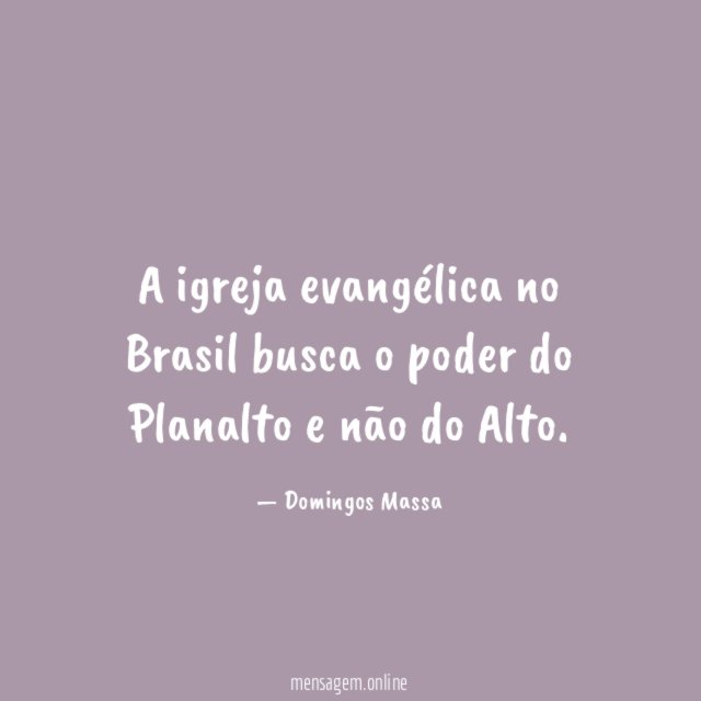 A igreja evangélica no Brasil busca o poder