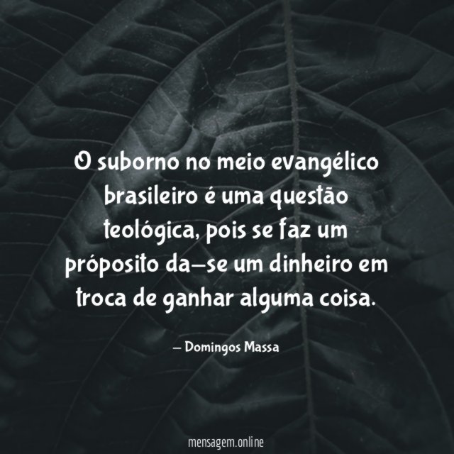 O suborno no meio evangélico brasileiro é uma questão teológica