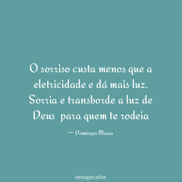 O sorriso custa menos que a eletricidade e dá mais luz