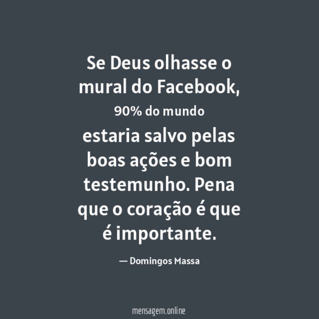 Se Deus olhasse o mural do Facebook