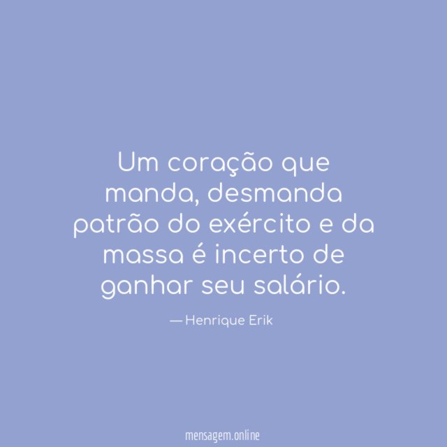 Um coração que manda