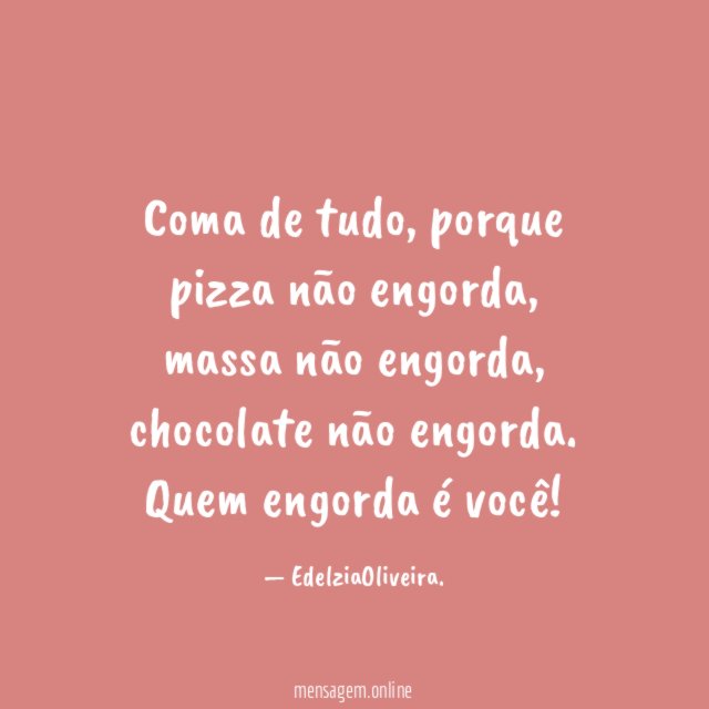 Coma de tudo