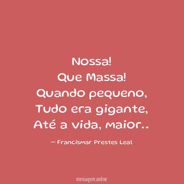 Nossa! Que Massa!