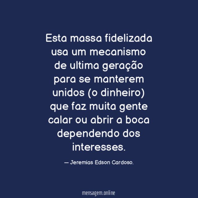 Esta massa fidelizada usa um mecanismo de ultima