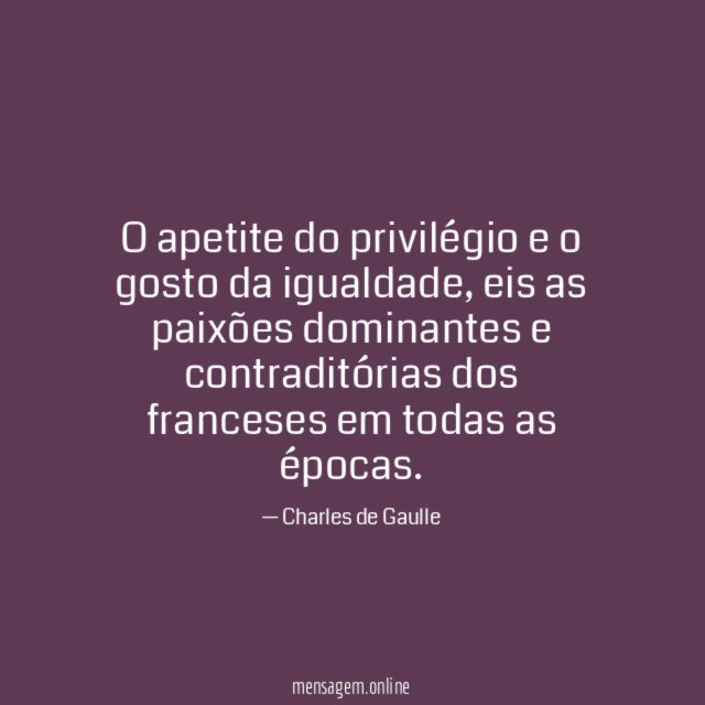O apetite do privilégio e o gosto da igualdade