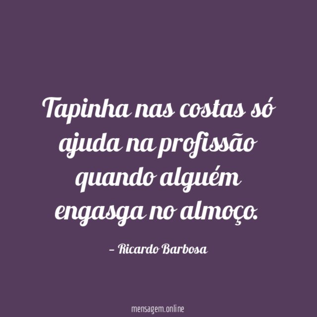 Tapinha nas costas só ajuda na profissão quando