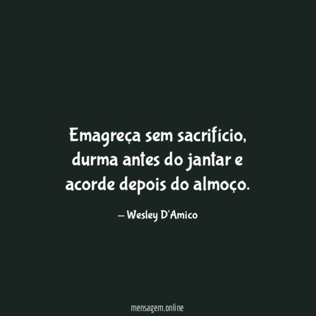 Emagreça sem sacrifício