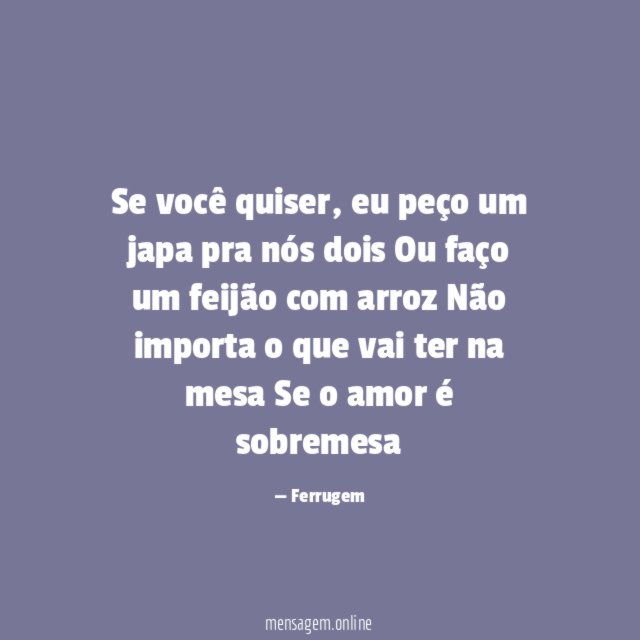 Se você quiser