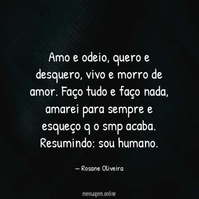 Amo e odeio
