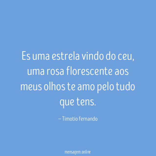 Es uma estrela vindo do ceu