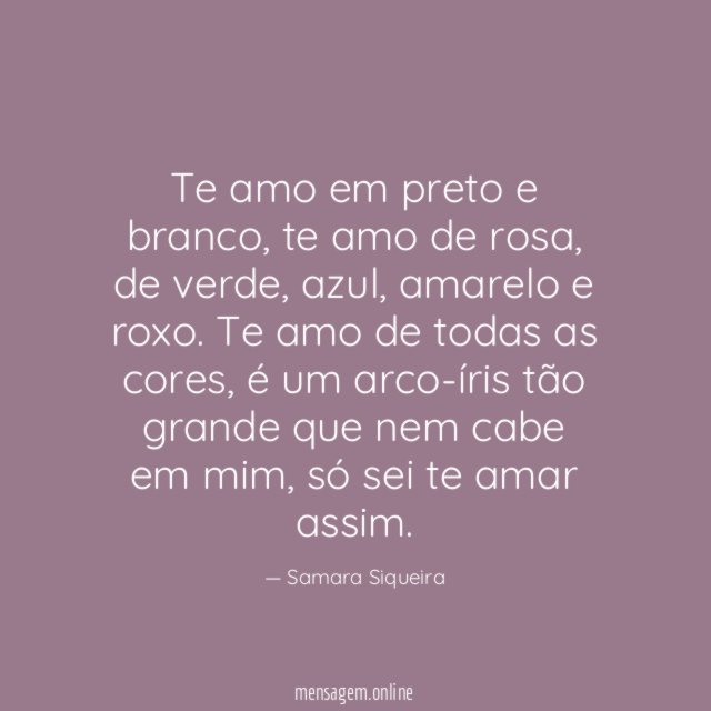 Te amo em preto e branco