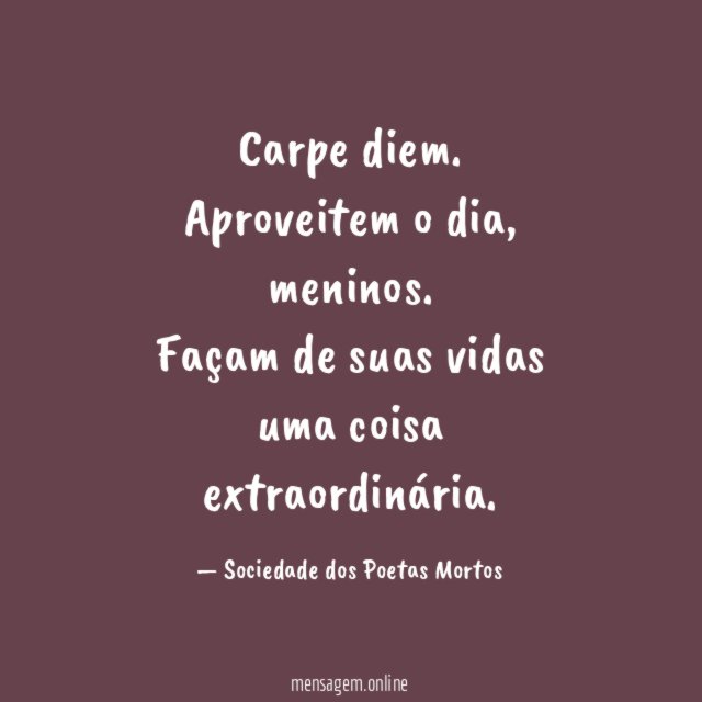 Carpe diem