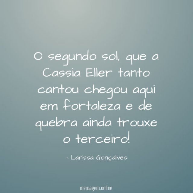 O segundo sol