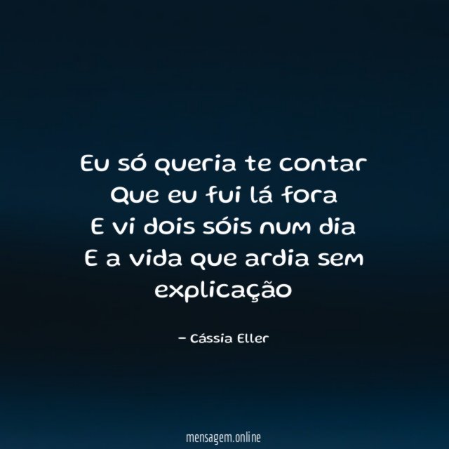Eu só queria te contar Que eu fui lá