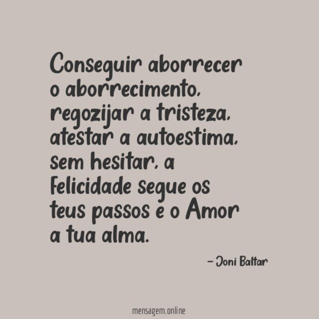 Conseguir aborrecer o aborrecimento