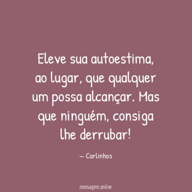 Eleve sua autoestima