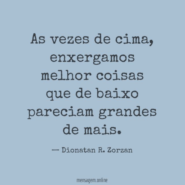 As vezes de cima
