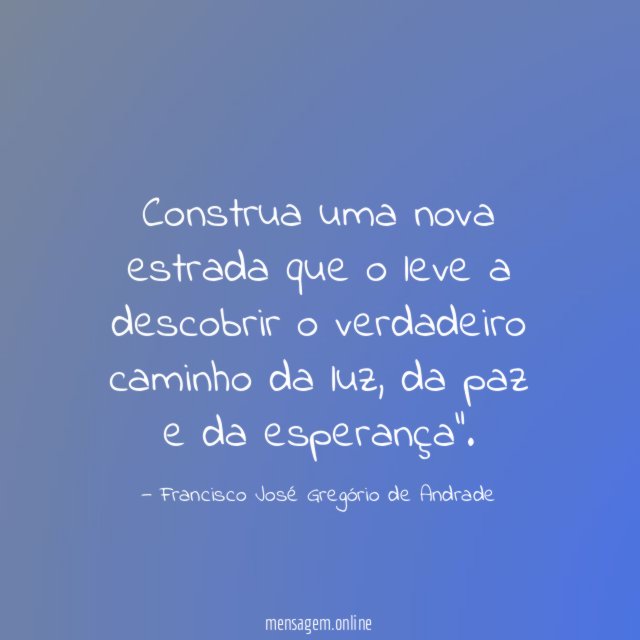 Construa uma nova estrada que o leve a