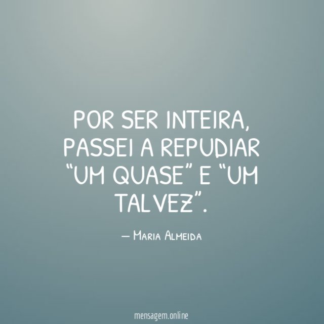 Por ser inteira