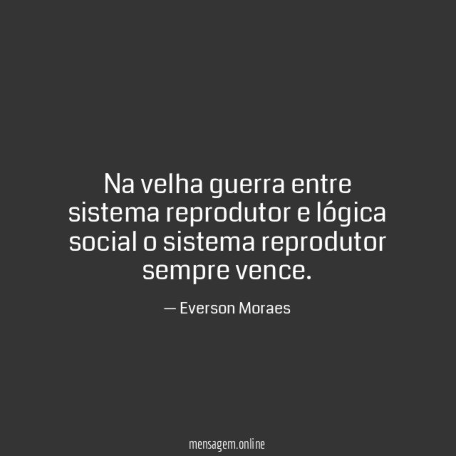 Na velha guerra entre sistema reprodutor e lógica