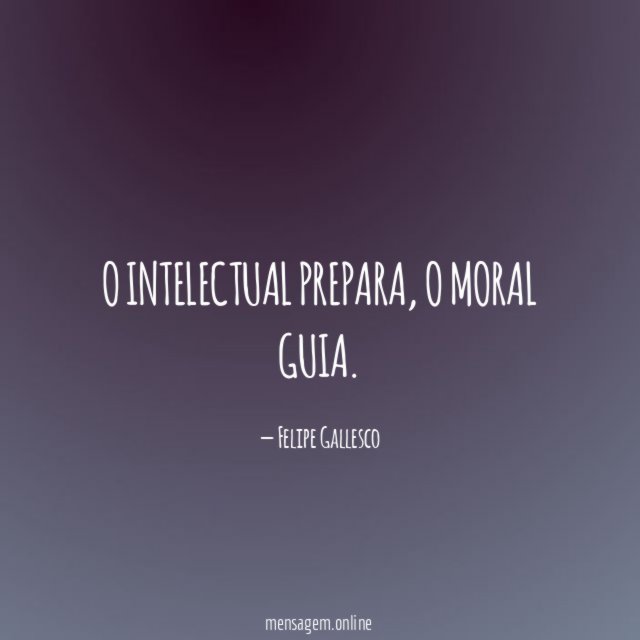 O intelectual prepara