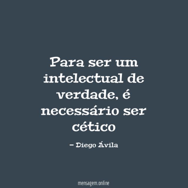 Para ser um intelectual de verdade
