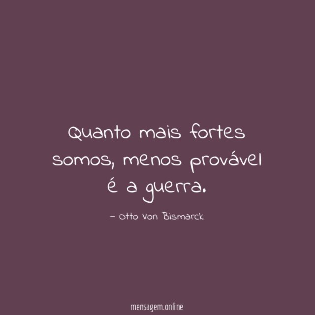 Quanto mais fortes somos