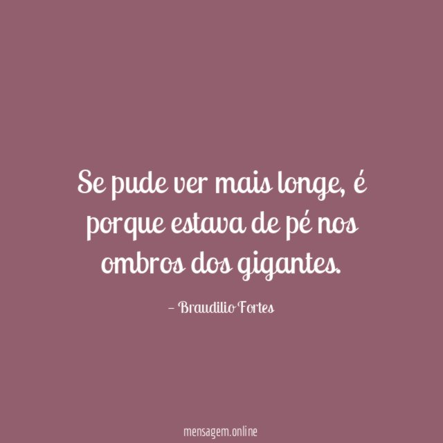 Se pude ver mais longe