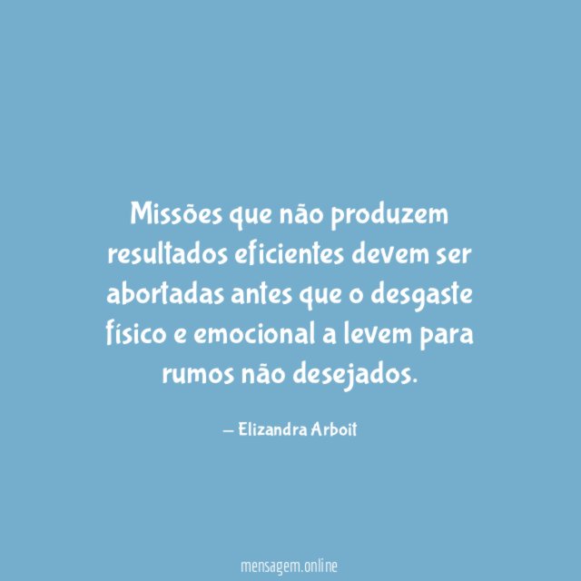 Missões que não produzem resultados eficientes devem ser