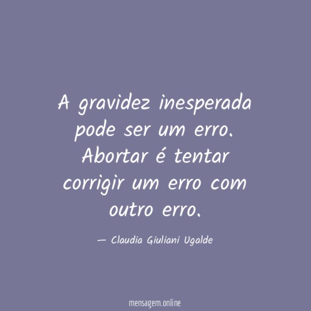 A gravidez inesperada pode ser um erro