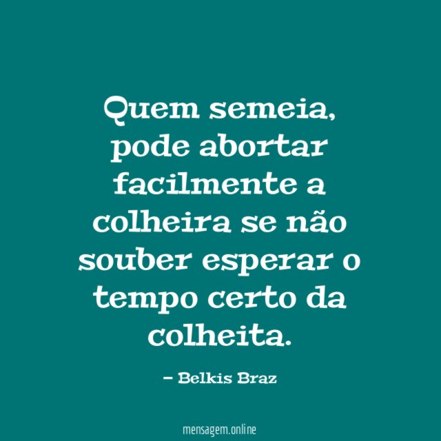 Quem semeia
