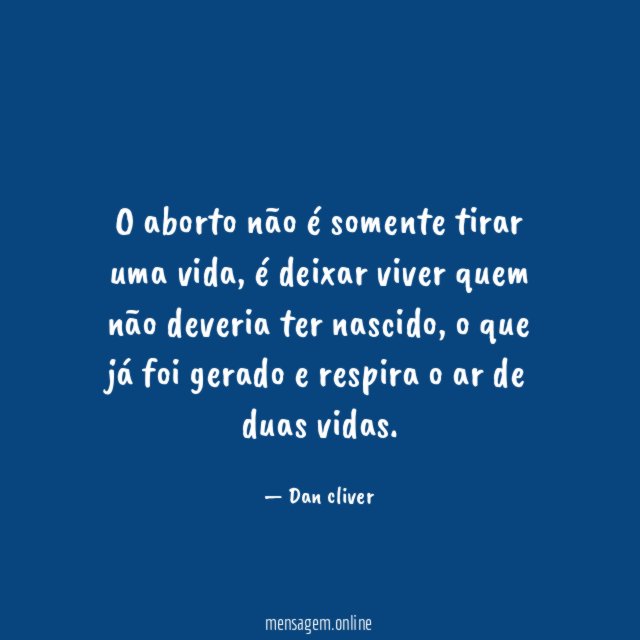 O aborto não é somente tirar uma vida