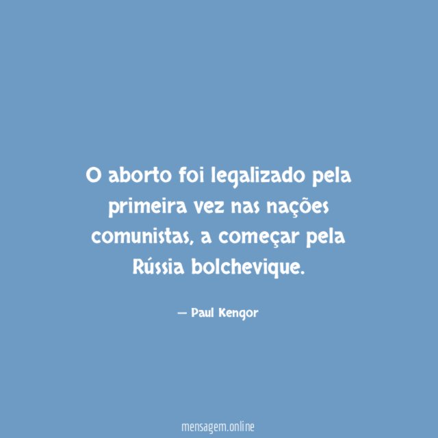 O aborto foi legalizado pela primeira vez nas nações comunistas