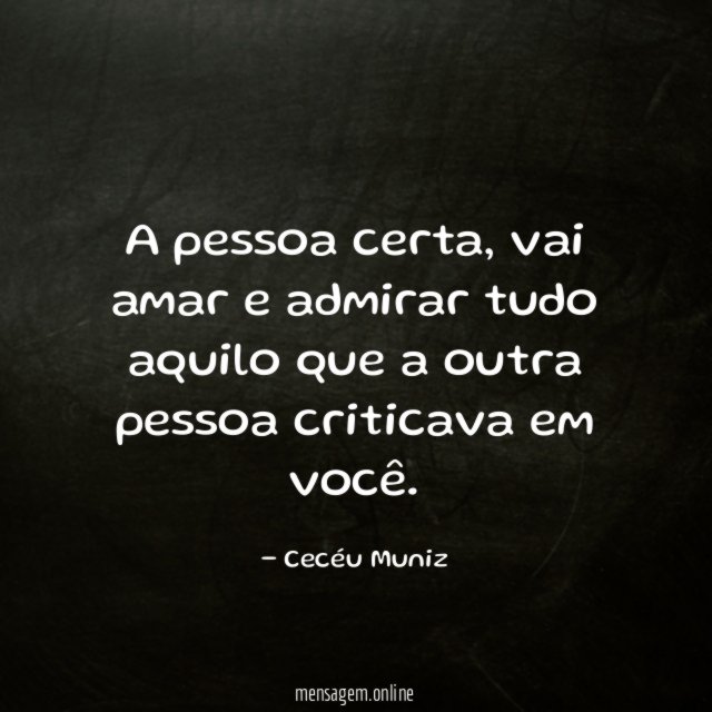 A pessoa certa