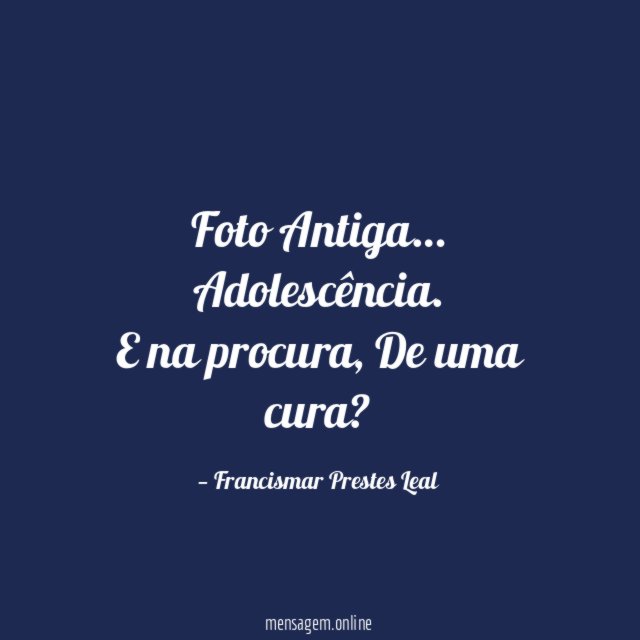 Foto Antiga…
