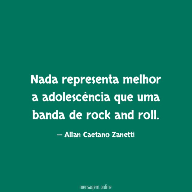 Nada representa melhor a adolescência que uma banda