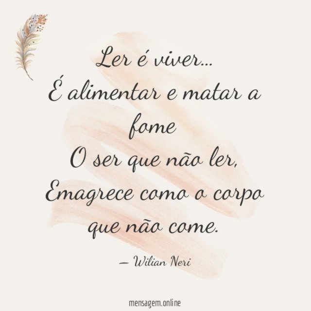 Ler é viver