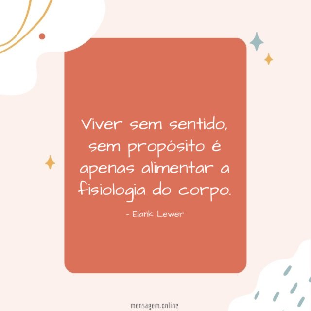 Viver sem sentido