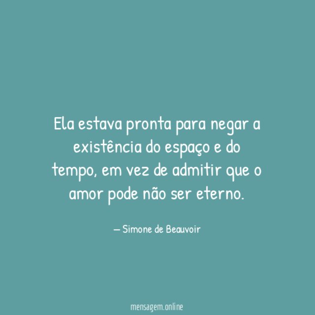Ela estava pronta para negar a existência do