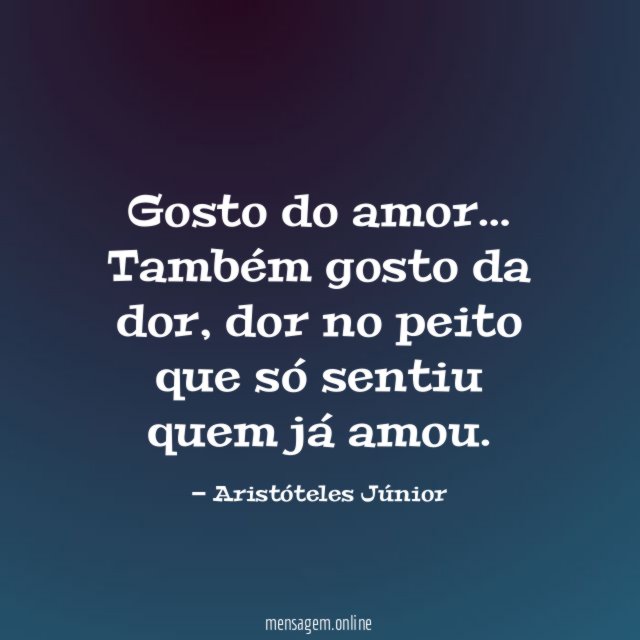 Gosto do amor