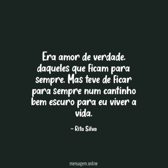 Era amor de verdade