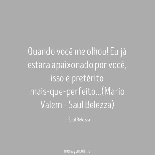 Quando você me olhou