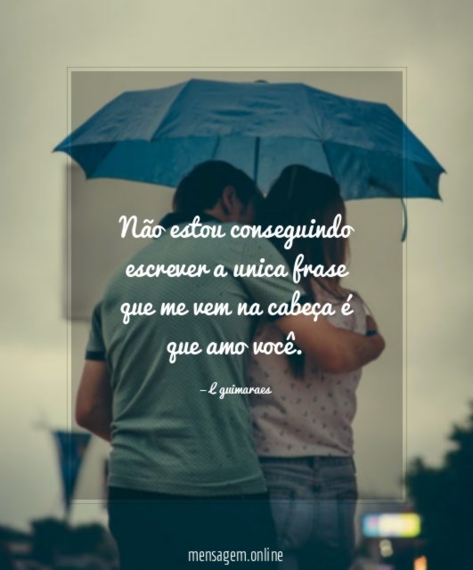 Não estou conseguindo escrever a unica frase que