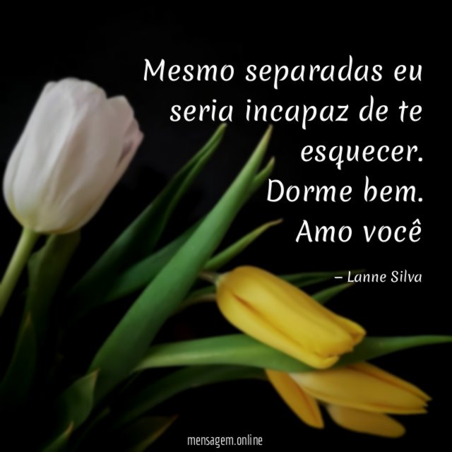 Mesmo separadas eu seria incapaz de te esquecer
