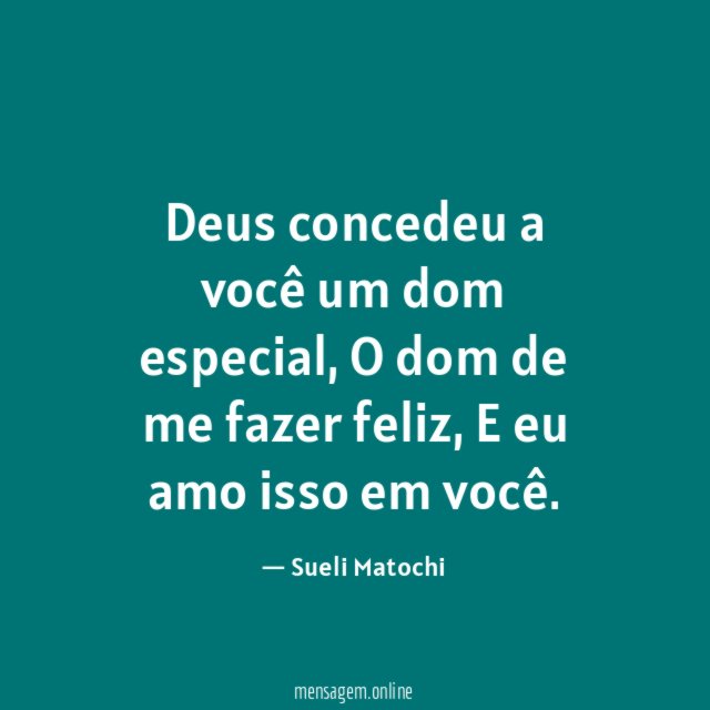 Deus concedeu a você um dom especial