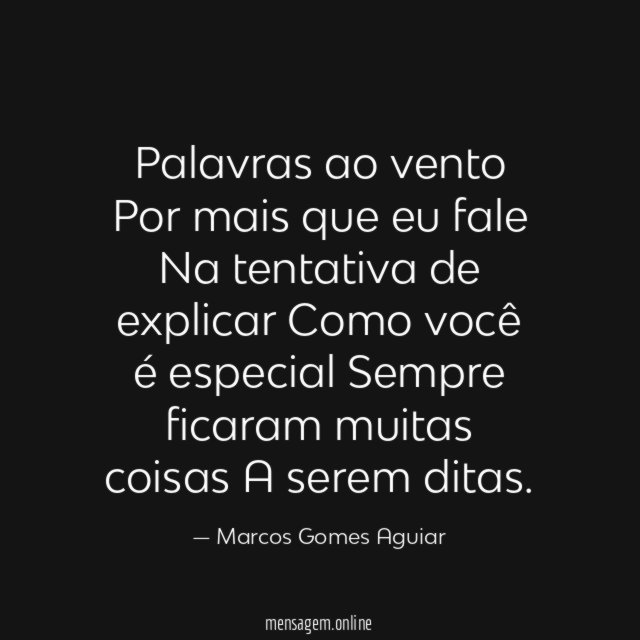 Palavras ao vento
