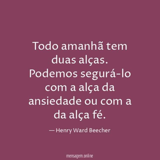 Todo amanhã tem duas alças