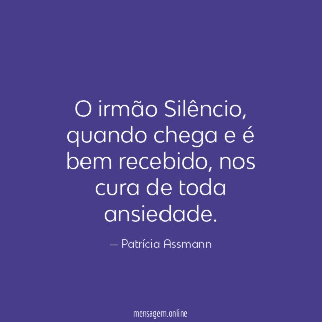 O irmão Silêncio